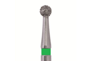 Стоматорг - Бор алмазный SL801G.FG.023, зеленый, 25 шт. Форма: шар