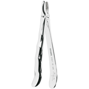 Стоматорг - Щипцы N1 для верхних резцов и клыков с зубчиками с анатомической ручкой.