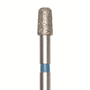 Стоматорг - Бор алмазный 846KR 025 FG, синий, 5 шт. Форма: конус с закругленным концом