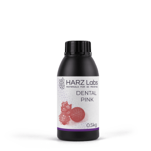Стоматорг - Фотополимер HARZ Labs Dental Pink для LCD/DLP принтеров, 0,5 л