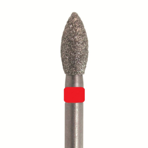 Стоматорг - Бор алмазный SL830F.FG.023, красный, 25 шт. Форма: пламя