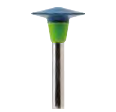Стоматорг - Полиры для керамики и металла алмазные 9814G.RA.100, "линза" (сине-зеленый),d=10 мм.,L=2,5 мм 2 шт.