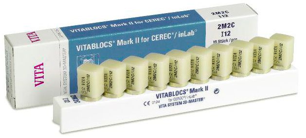 Стоматорг - Блоки VITABLOCS MARK II для Cerec/in Lab, цвет 2M2C, размер I14, 5 шт.