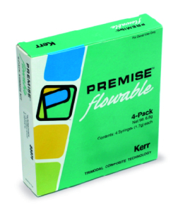 Kerr Premise Flowable Assorted Kit: светополимеризуемый микрогибридный композит, набор 4 шприца объемом 1,7 г A1, A2, A3 и B1, 40 насадок.